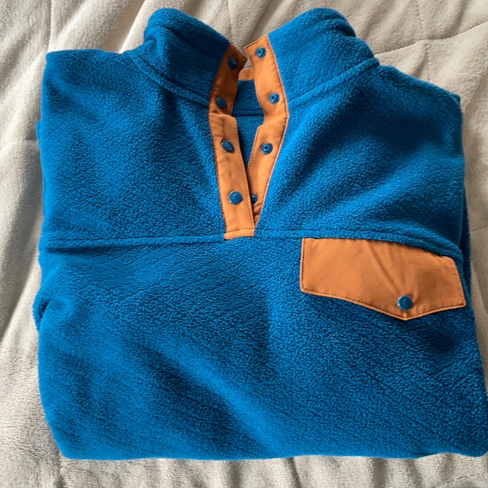 Wicked teal fleece pullover